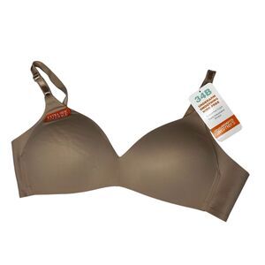 New Warners Wire Free Lift lined tan bra 34B